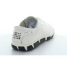 JAZARU CUIR BLANC MARINE
