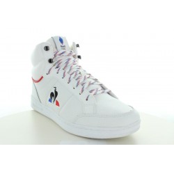 COURT ARENA EFR OLY MID CUIR BLANC BLEU ROUGE