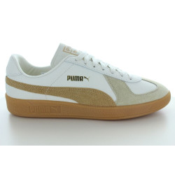 ARMY TRAINER CUIR ECRU CAMEL