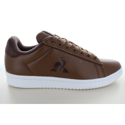 COURT CLEAN CUIR MARRON BLANC