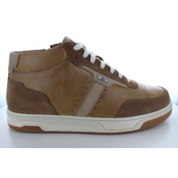 THEODOR MID ZIP CUIR MARRON