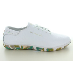 JAZARU CUIR BLANC KAKI