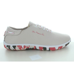 JAZARU CUIR ECRU CAMO ROSE
