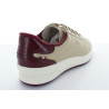 BRANDIE CUIR BEIGE BORDEAUX