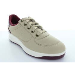 BRANDIE CUIR BEIGE BORDEAUX