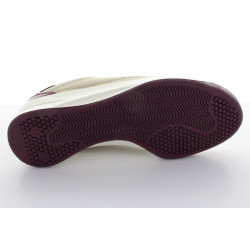 BRANDIE CUIR BEIGE BORDEAUX